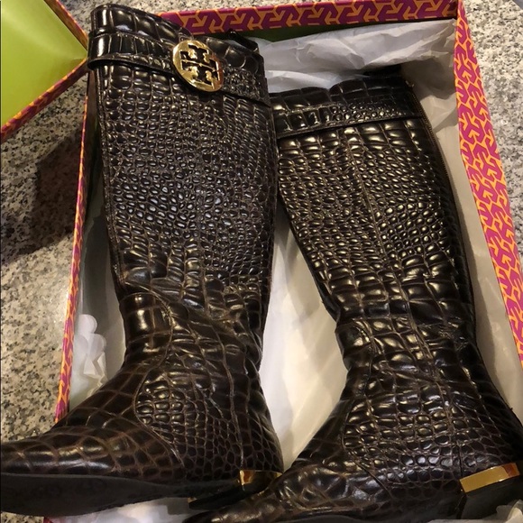 Tory Burch Shoes - Tory Burch Croc Boot size 9